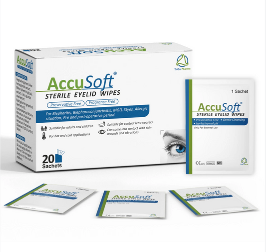 Accusoft Sterile Eyelid Wipes